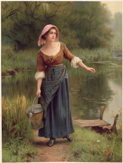 A Rustic Beauty, from the Pears Annual by William Affleck